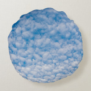 Almofada Redonda Bubble Mammatus Nuvens Azul Céu Natureza Fotografi