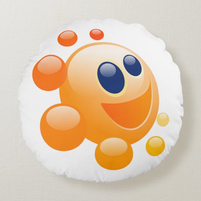 ALMOFADA REDONDA BUBBLY SUN (Frente)