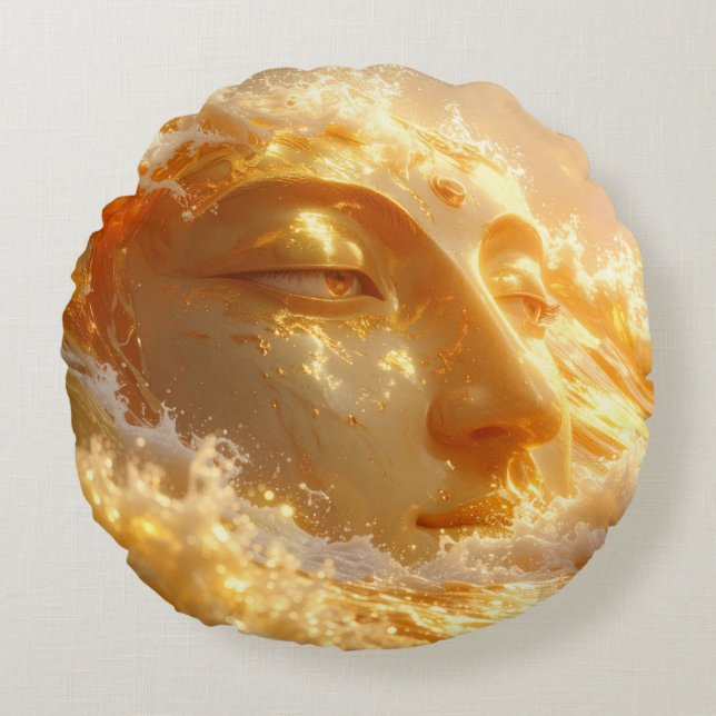 ALMOFADA REDONDA BUDDHA - ZEN BUDISMO (Frente)