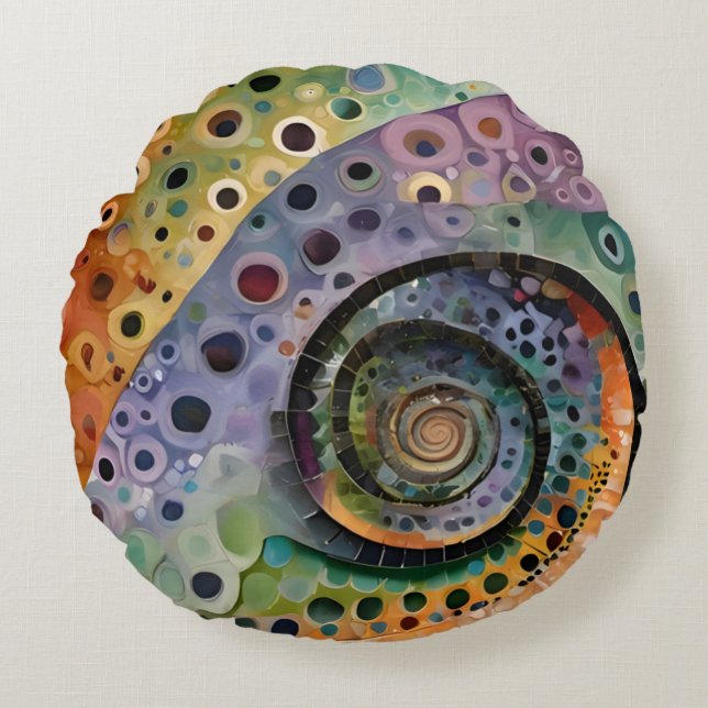 Almofada Redonda buntes Kissen (Frente)