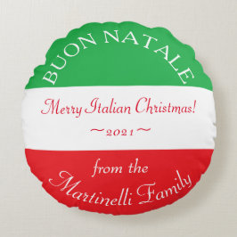 Almofada Redonda Buon Natale Couch personalizado italiano