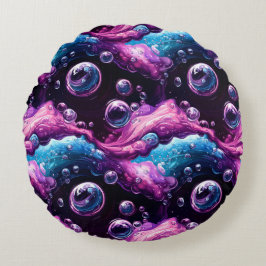 Almofada Redonda Burst de Bolha Cósmica
