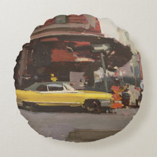 Almofada Redonda Cadillac amarelo 2012