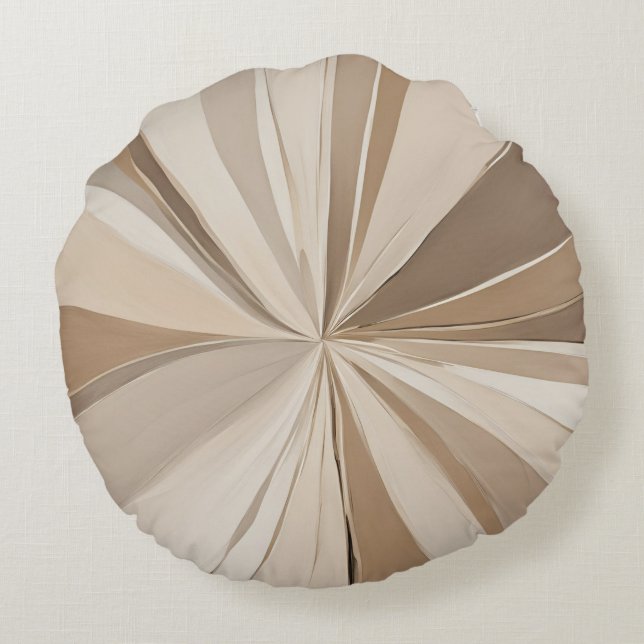 Almofada Redonda Café Taupe AI art (Verso)