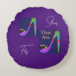 Almofada Redonda Calçados Que Voam