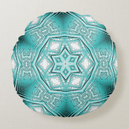Almofada Redonda Caleidoscópio Ártico