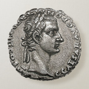 Almofada Redonda Calígula Imperador Romano 🏛️ Gaius César