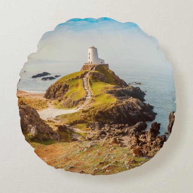 Almofada Redonda Caminho Para O Farol (Frente)