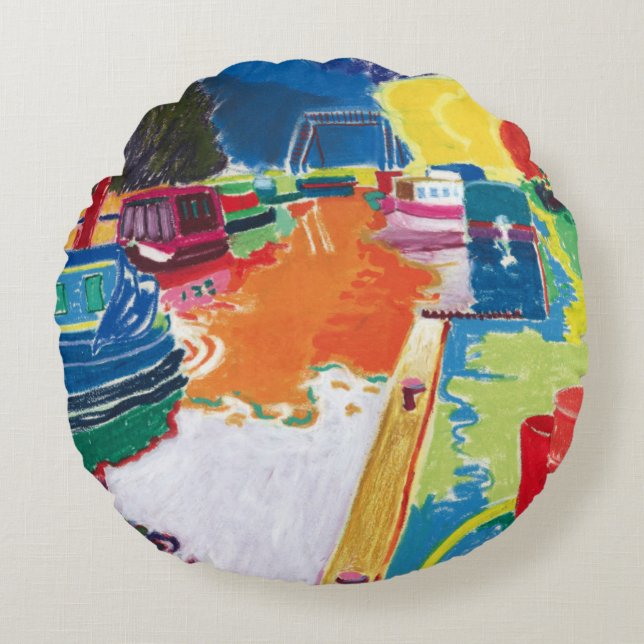 Almofada Redonda Canal em Dundas (Frente)