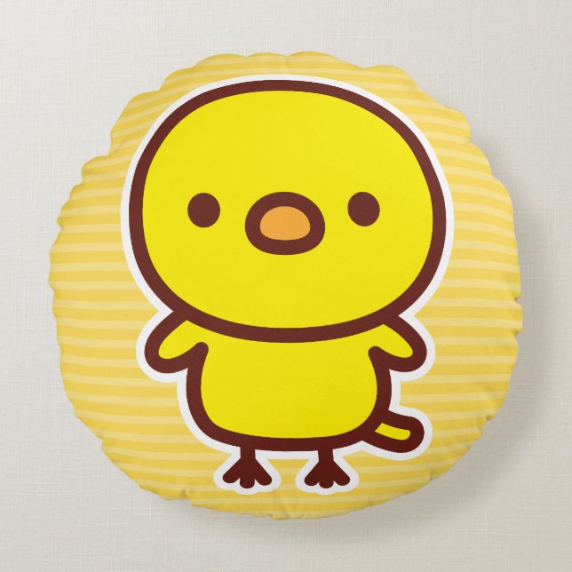 Almofada Redonda Canário de limão (Frente)