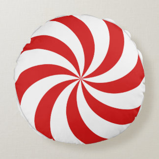 Almofada Redonda Candy cane swirl