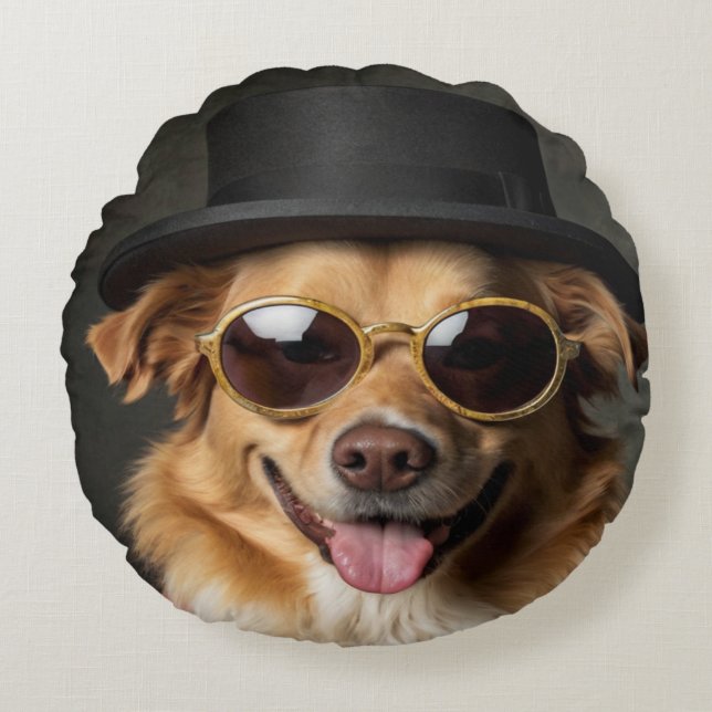 Almofada Redonda Caniche (Frente)