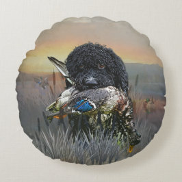 Almofada Redonda Cão caçador