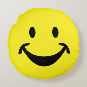 Almofada Redonda Cara engraçada e seu traseiro. & ideias