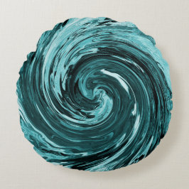 Almofada Redonda Caribe águas selvagens....