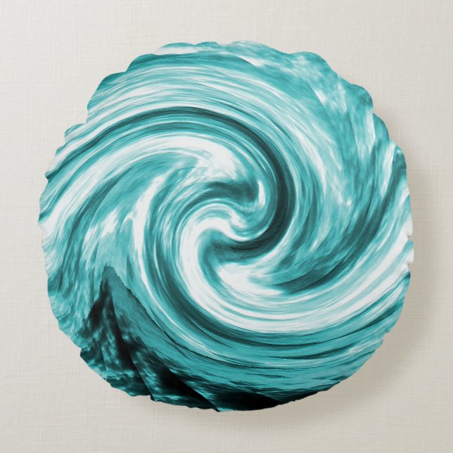 Almofada Redonda Caribe o vento..... (Frente)