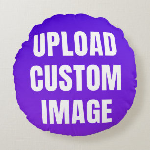 Almofada Redonda Carregar imagem personalizada - Adicione a sua par