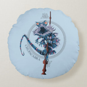 Almofada Redonda Cartoon Chupacabra & Elder Wand