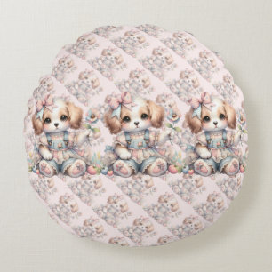 Almofada Redonda Casa Aconchegante Kawaii Cottagecore Estilo Fazend