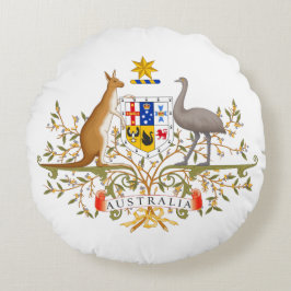 Almofada Redonda Casaco de Armas Australiana