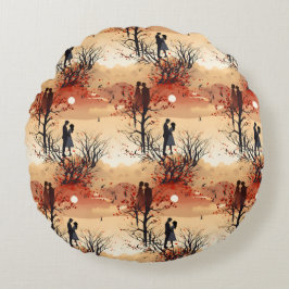 Almofada Redonda Casal Apaixonado 