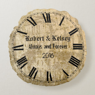 Almofada Redonda Casamento Personalizado ou Aniversário