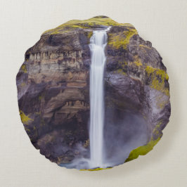 Almofada Redonda Cascata do Haifox, Islândia