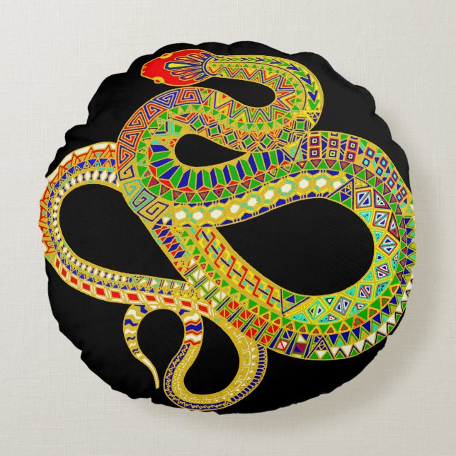 Almofada Redonda Cascavel do Sudoeste (Frente)