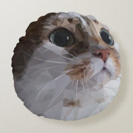 Almofada Redonda Cat Lowpoli