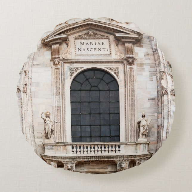 Almofada Redonda Cathedral church of Milan. Beautiful Italian templ (Frente)