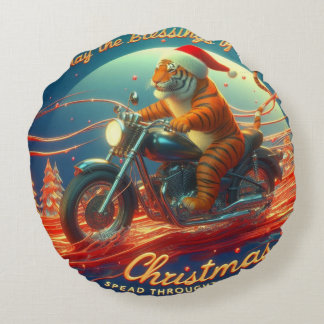 Almofada Redonda Celebrar o natal