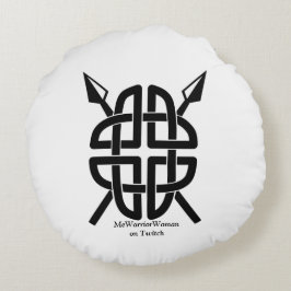 Almofada Redonda Celtic Shield, MeWarriorWoman no Twitch