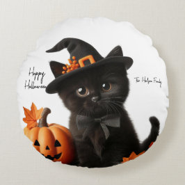 Almofada Redonda Chalot halloween Citrouille Family