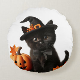 Almofada Redonda Chalottin halloween Citrouille Family