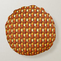 Chapas esculpidas de laranja castanho