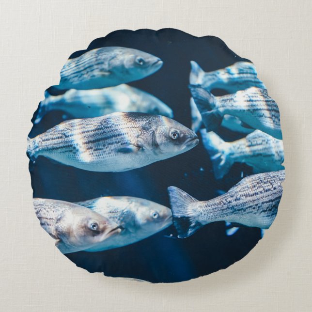 ALMOFADA REDONDA CHEFE DE PEIXE (Frente)