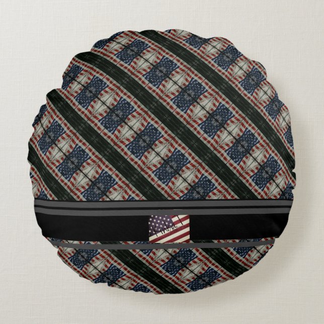 Almofada Redonda Cherokee American (Frente)