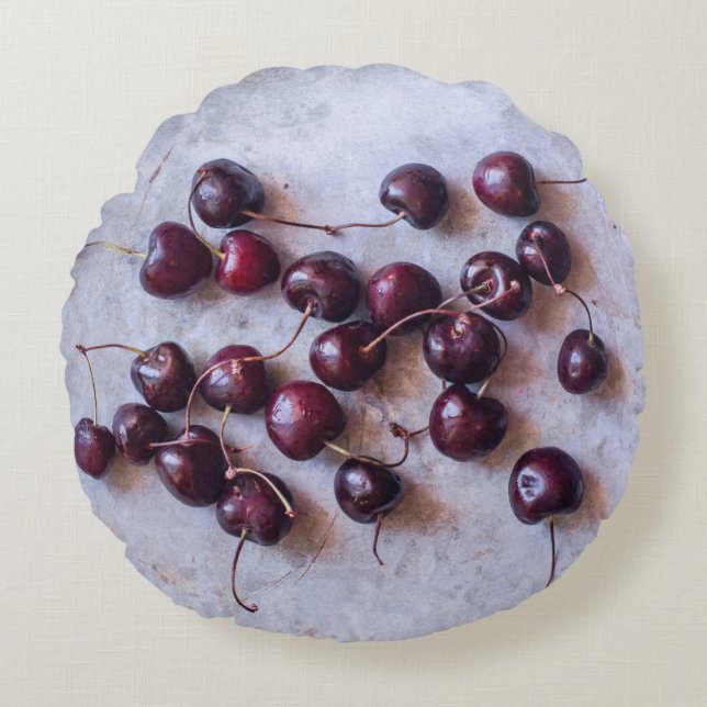 Almofada Redonda Cherries (Frente)