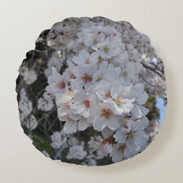 ALMOFADA REDONDA CHERRY BLOSSOMS #2 (Frente)