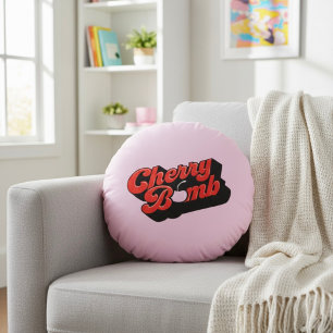 Almofada Redonda Cherry Bomb
