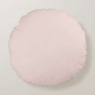 Almofada Redonda Chic elegante e liso, cor-de-rosa-pincel minimalis