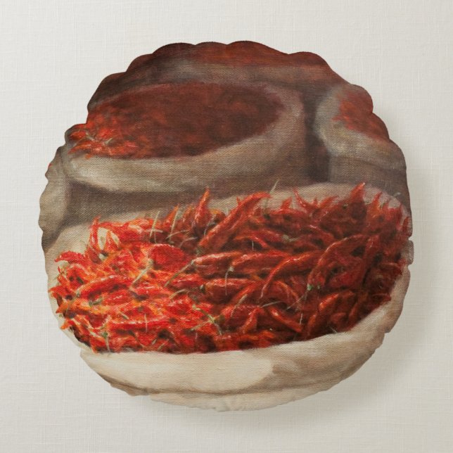 Almofada Redonda Chillis 2010 (Frente)