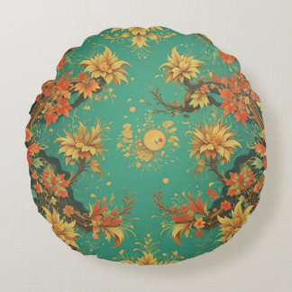 Almofada Redonda chinese background round pillow