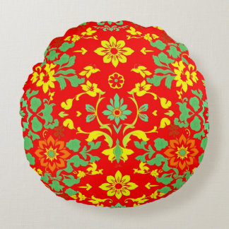 Almofada Redonda chinese pattern pillow