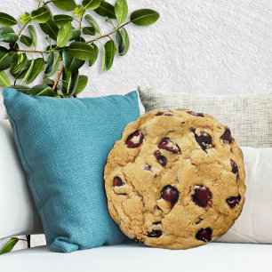 Almofada Redonda Chocolate Chip Cookie