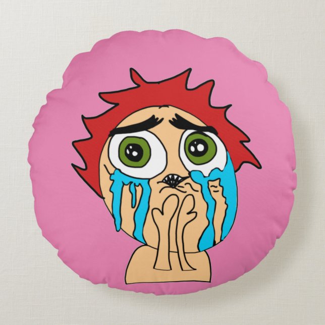 Almofada Redonda chore por amor (Frente)