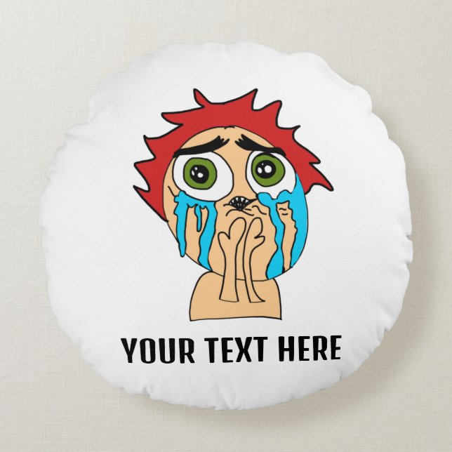 Almofada Redonda chore por amor (Frente)