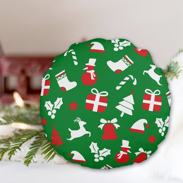 Almofada Redonda Christmas Round Pillow (Criador carregado)
