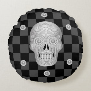 Almofada Redonda Chrome Calavera Watch