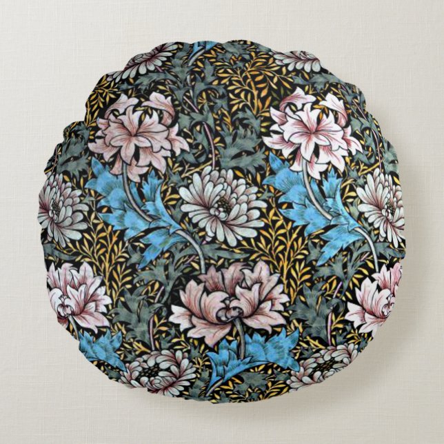 Almofada Redonda Chrysanthemums Cushions (Frente)
